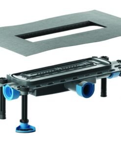מחסום רצפה למקלחת דלמר "דלפלקס" 2.0  DallFlex אופקי דגם נמוך יציאה ø40 + קולר איטום (מק"ט 570017)